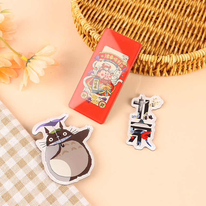 Acrylic Refrigerator Magnet Stereo Magnetic Sticker Cartoon Animation Peripheral Commemorative Soft Magnetic Sticker Event Promotion Small Gift
