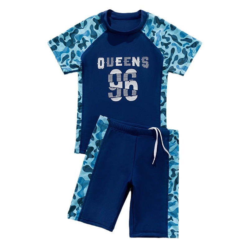 Children's Swimsuit Boys Split Swimsuit Small, Medium and Large Kidsren Sun Protection Quick-Drying Swimming Suit 2022 Swimming Trunks Wholesale