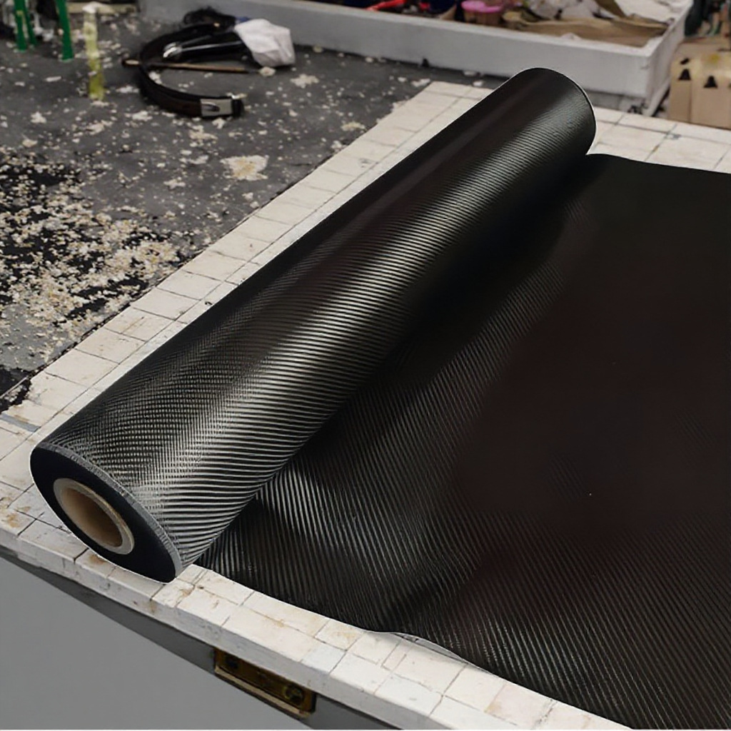 Carbon fiber woven cloth imported 3K plain 200g light weight high temperature resistant flame retardant automobile carbon fiber woven cloth