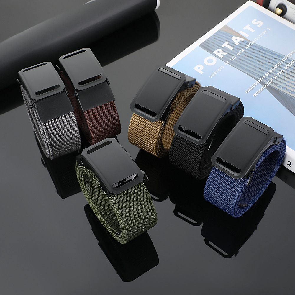 Мужской модный ремень, классический ремень шести цветов с черной пескоструйной пряжкой, простой и универсальный