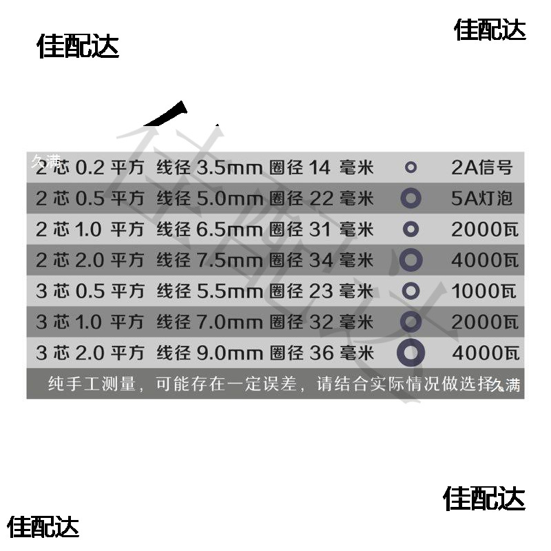 Spring wire 2 core 3 core 4 core PU telescopic spiral cable GB copper core cable black high elastic power cord