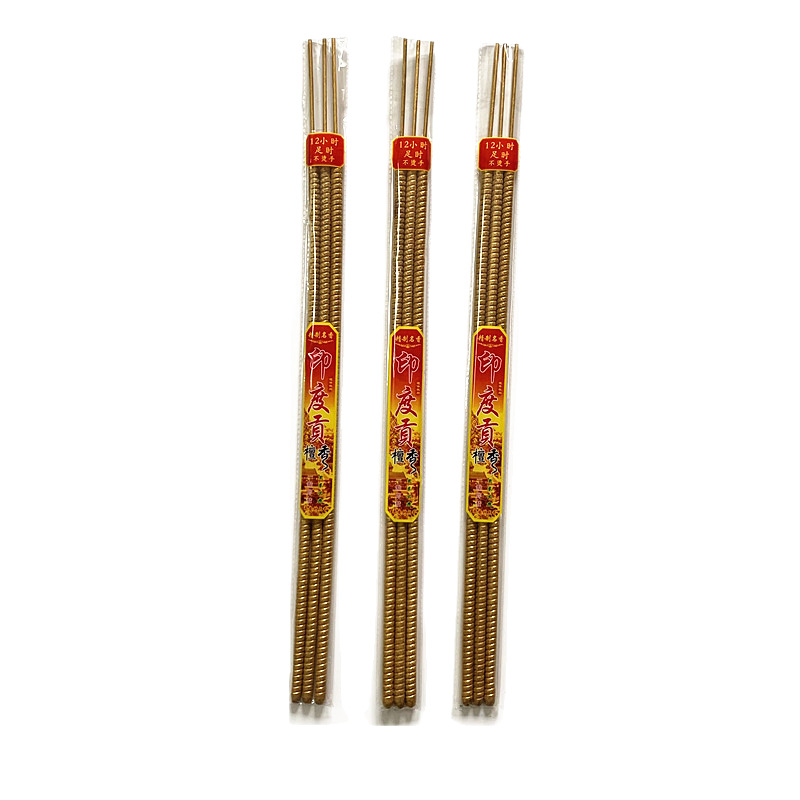 12 hours sandalwood 70cm foot thread Buddha incense India tribute timing sandalwood manufacturers wholesale incense bamboo incense