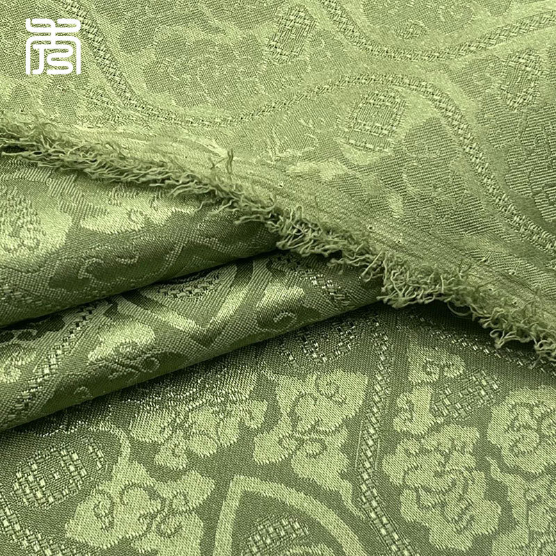 Thickened Dark Pattern Soft Chinese Style Cheongsam Han Dynasty Jacquard Fabric Shuangqiao Imitation Simple Spring and Summer Women's Clothing Fabric