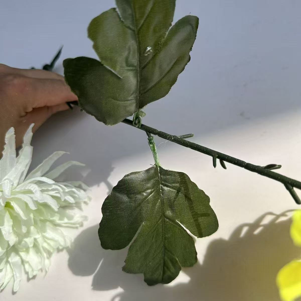 (60% Repurchase Rate) Artificial Chrysanthemum Single Stem Flower 14cm Stems High 40cm