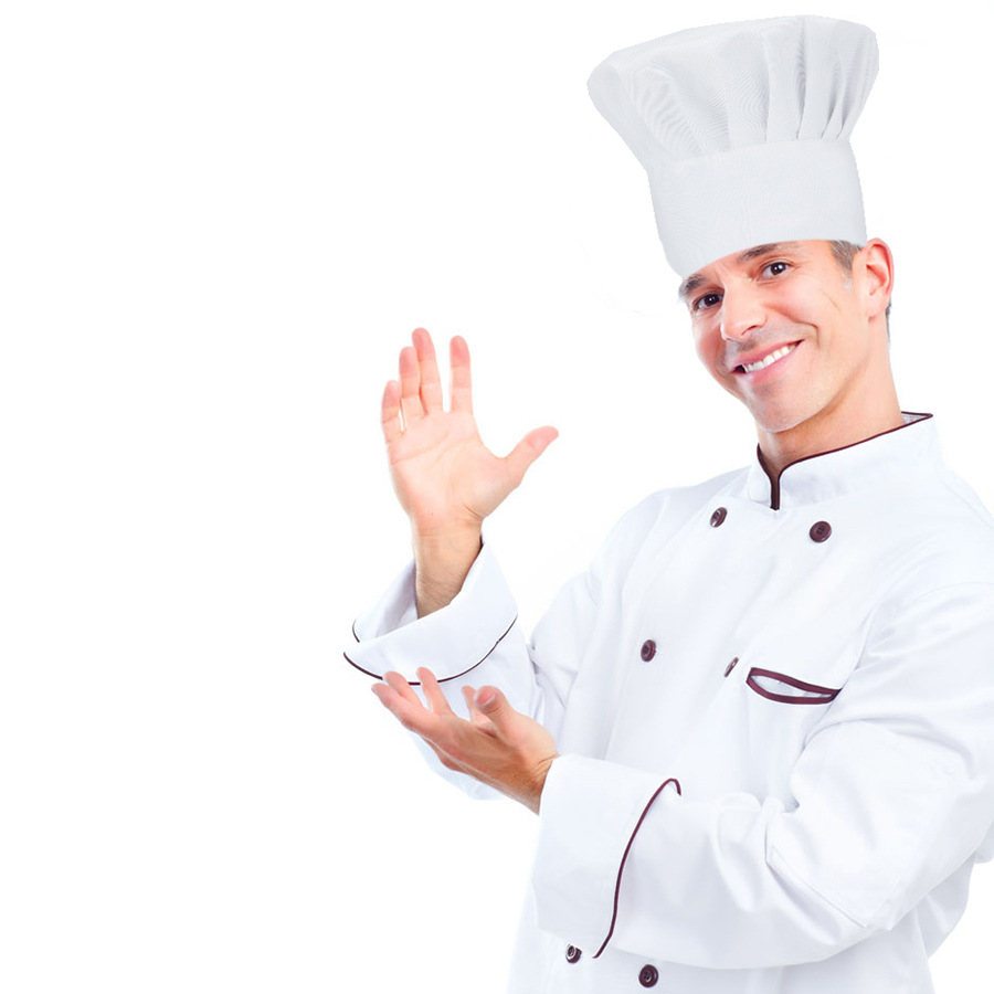 Кепка для официанта на кухне отеля, белая, с плиссировкой, поварская шляпа, для производства лапши и грибов, тканевая, для мужчин и женщин