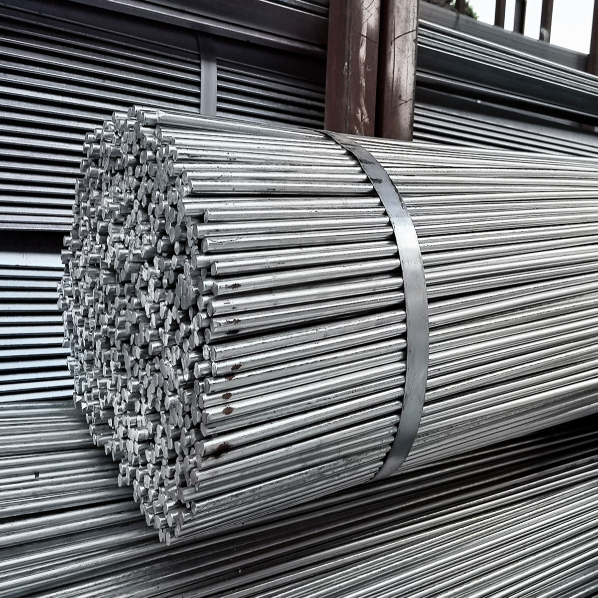 Factory Wholesale Q235 Galvanized Round Steel # 10 # 12 Round Steel Construction Curtain Wall Site Dedicated Solid Round Steel with Complete Specifications