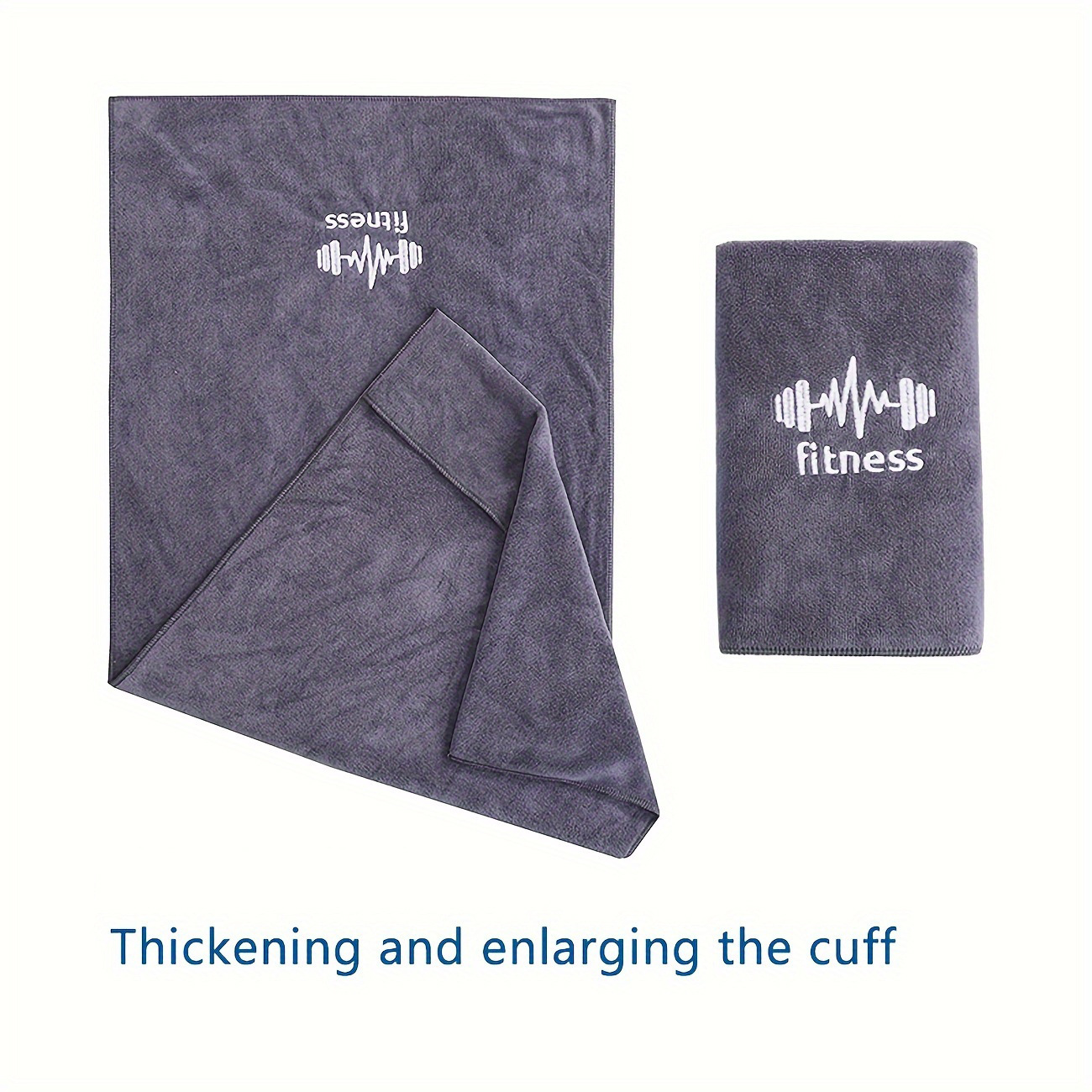 Cross-border Sports Towel Labelable Sweat Wipe Towel Sports Equipment Towel Soft Absorbent Breathable Factory Outlet