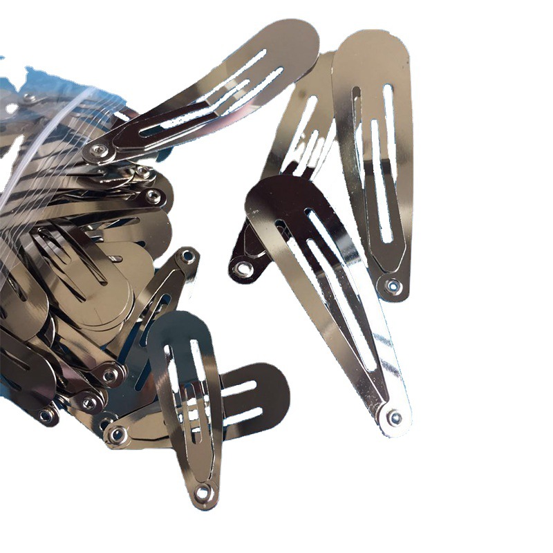 3-10CM metal water drop BB clip children's hairpin handmade DIY headwear accessories manufacturers supply bow hairpin