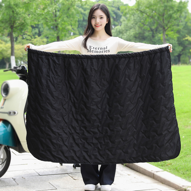 Electric Car Windshield Motorcycle Autumn and Winter Thickened Large Apron Skirt Leg Waterproof Warm Knee Protection Windproof Skirt