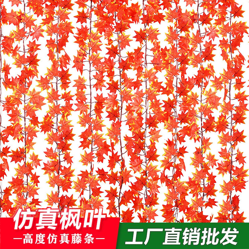 Искусственные листья клена для Хэллоуина, рождественский декор