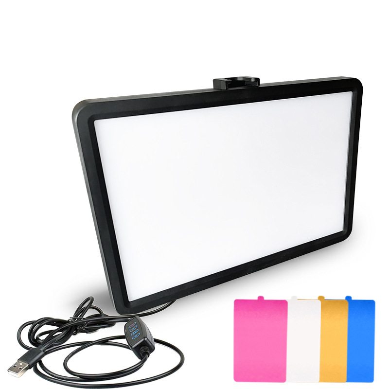 Квадратная плоская панельная лампа с заслонкой, свет для съемки ювелирных изделий и одежды, видео конференция, заполняющий свет