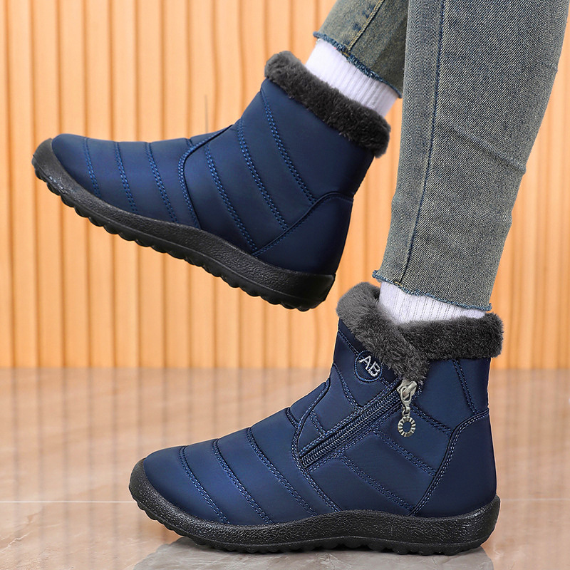 Women's Winter Cotton Shoes, New Foreign Trade Model, Polyurethane Long Cotton Boots, Warm High-Top Shoes for Elderly, Couple's Large Size Snow Boots