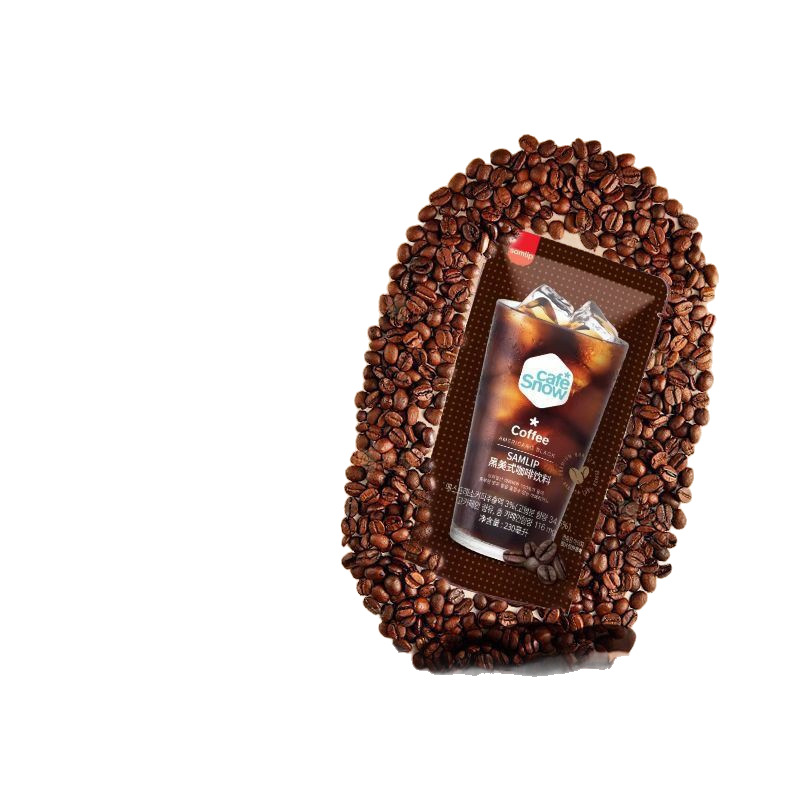 South Korea Imported Samlip Samlip Hazelnut Black American Coffee Grape Fruity Drink Peach Iced Black Tea 230ml