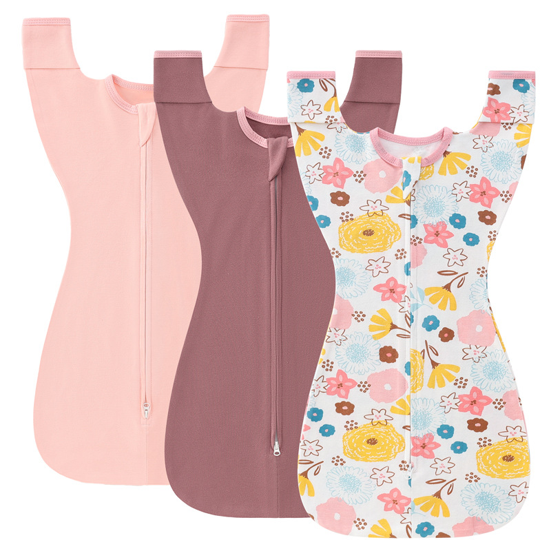 Foreign Trade Europe and the United States Cross-border E-commerce Newborn Anti-scare Swaddling Towel Baby Raise Hands Sleeping Bag Baby Swaddling