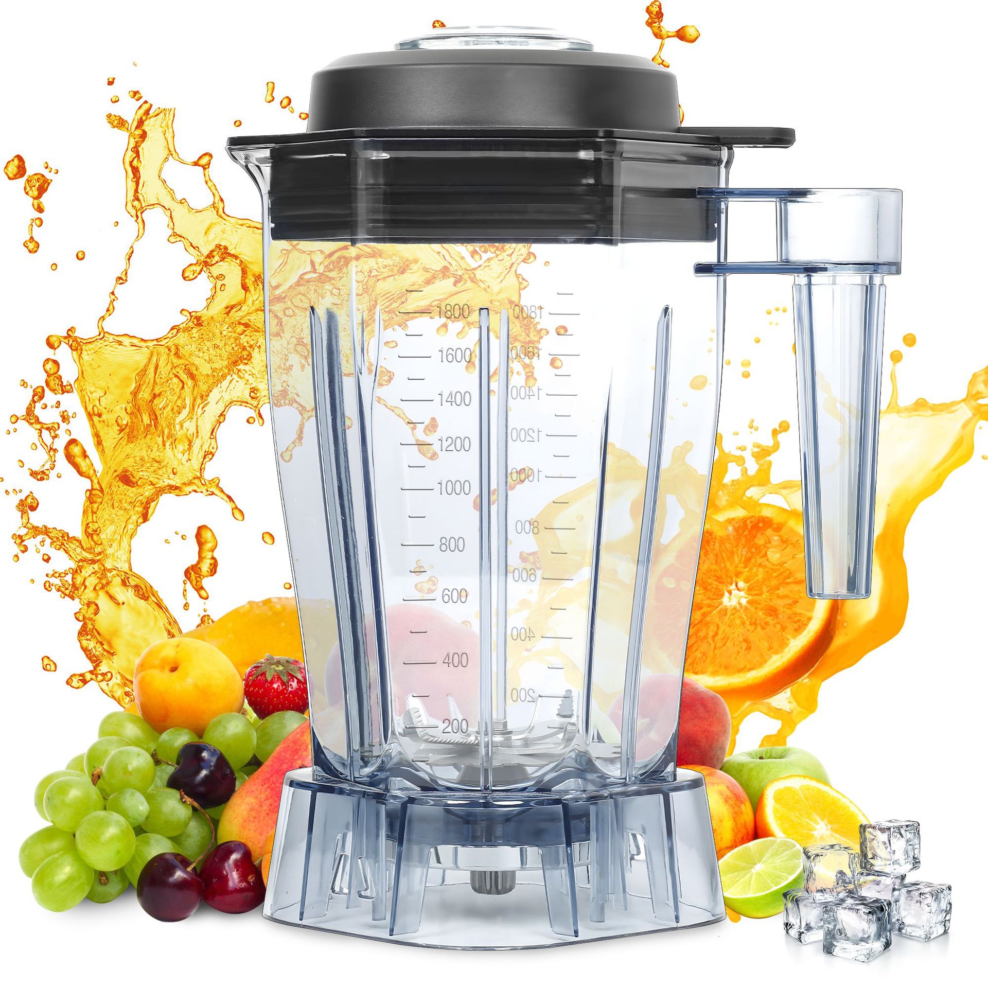 Соковыжималка Exi Yixi 1.8L, специальная прозрачная чаша для смузи