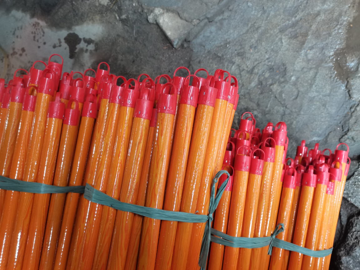 2.5cm 120cm Long Wood Grain Fuyuan Red Hook Mop Handle, Domestically Specialized Extended Wooden Type