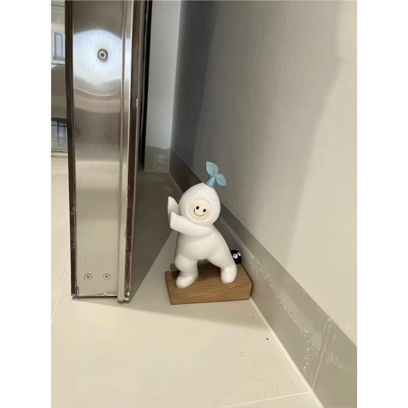 Mr. Bu Anti-Collision Door Stop Creative Cartoon Door Stopper Top Door Stopper Anti-Collision Punch-Free Book Desk Ornaments Door Push