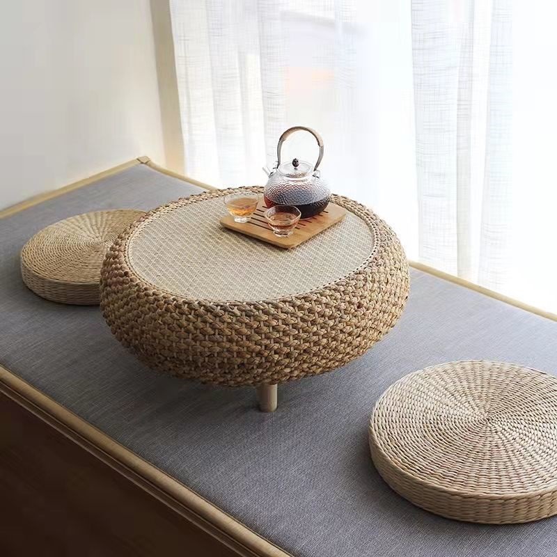 Соломенный стол для окна, татами маленький кофейный столик, японский простой канг-стол, низкий стол, стол из массива дерева, бесплатная доставка