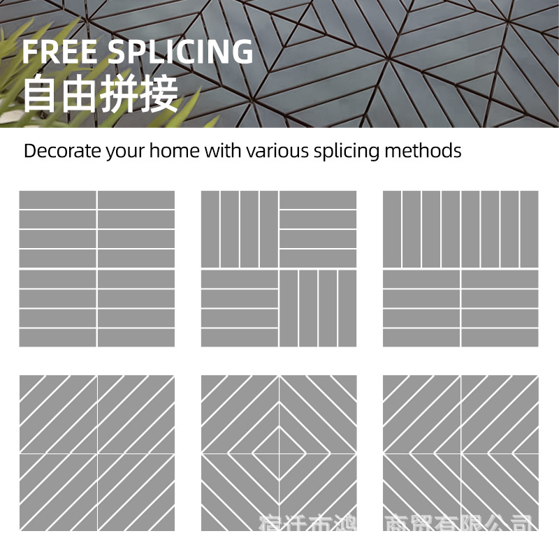 Outdoor Plastic Flooring Balcony Courtyard Reconstruction Self-Laying Spliced Flooring Plastic Wood Flooring Anti-Corrosion Assembled Flooring