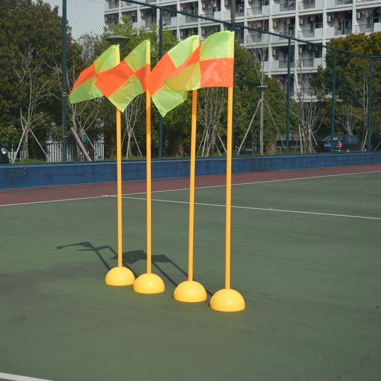 Football Auxiliary Training Sign Rod Children's High School Entrance Examination Basketball Sports Red and White Snake Run Obstacle Training Rod
