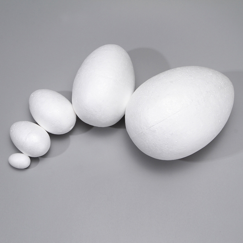Factory Direct Supply Easter Solid Foam Egg Children's DIY Handmade Painted Material Kindergarten Styrofoam Ball