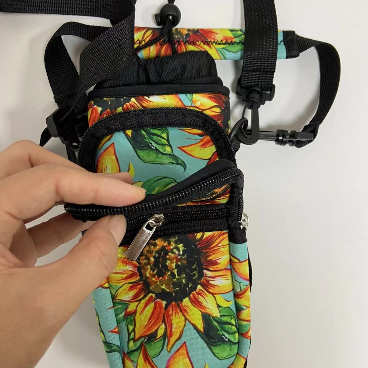 Portable Shoulder Strap Diving Material Thermos Bottle Cover Mobile Phone Protective Cover Key Bag