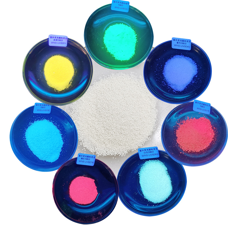 High temperature resistance 1000 degrees ultraviolet fluorescent sand colorless shift no radiation invisible fluorescent particles highlight anti-counterfeiting fluorescent sand
