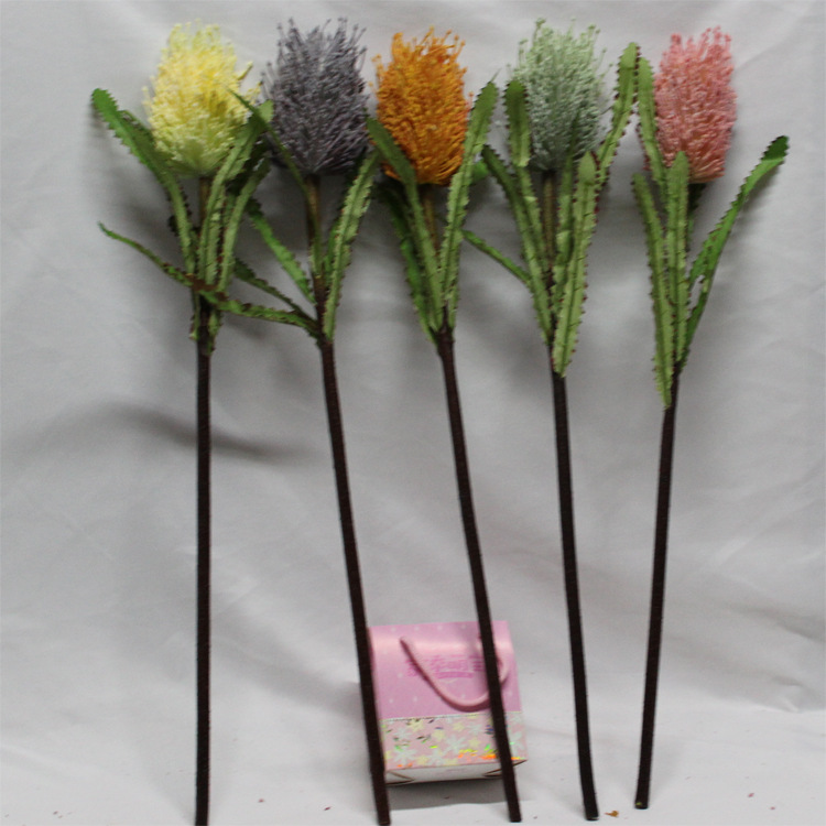 Искусственный цветок удачи голова императора цветок для гостиной пол пластиковый шелковый цветок ананас подделка домашнего декора