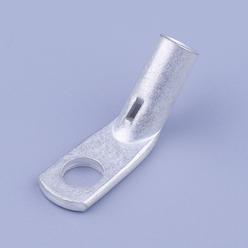 Thickened 90-Degree Copper Tube Terminal Right-Angle Copper Wiring Nose Bent Copper Wire Ear Copper Wiring Cold-Pressed Terminal