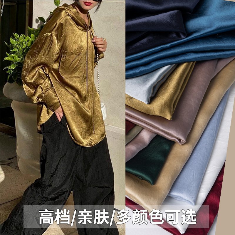 Тонкая ткань из 100% триацетата, новая китайская плиссированная текстура для платьев, юбок, рубашек