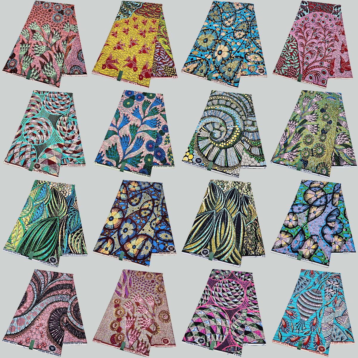 Африканский супер восковый блестящий хлопок, африканская ткань с золотым батиком