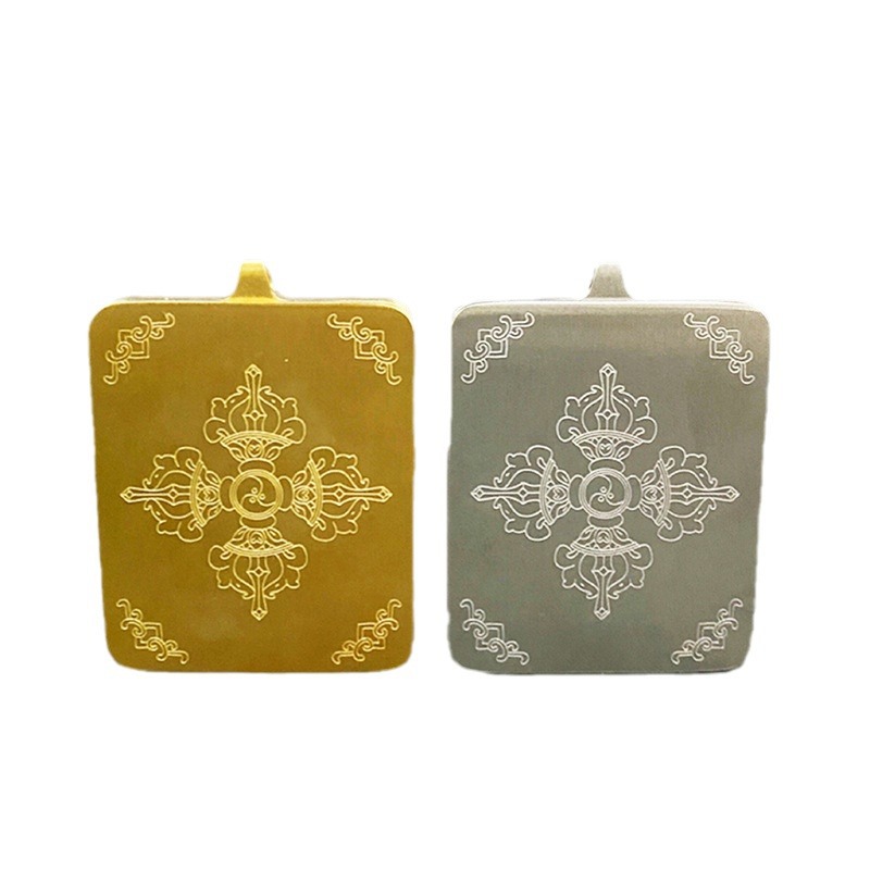 Factory direct supply thangka gabu box handmade thangka pendant travel commemorative affinity supplies single painting heart buddha pendant