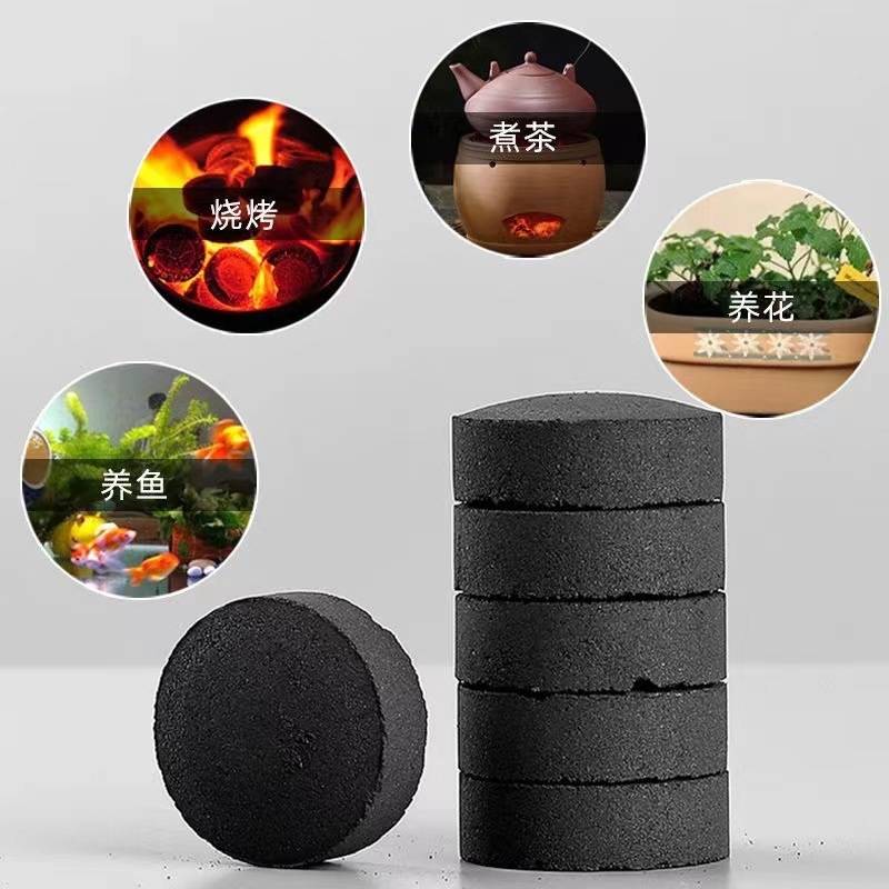 Factory wholesale direct supply fruit wood fast-burning carbon smokeless flammable outdoor barbecue carbon tea charcoal hookah charcoal