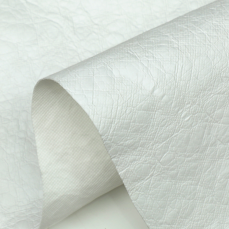 Tear paper manufacturers washing kneading pattern laminated fiber material non-woven fabric luggage fabric waterproof breathable paper green