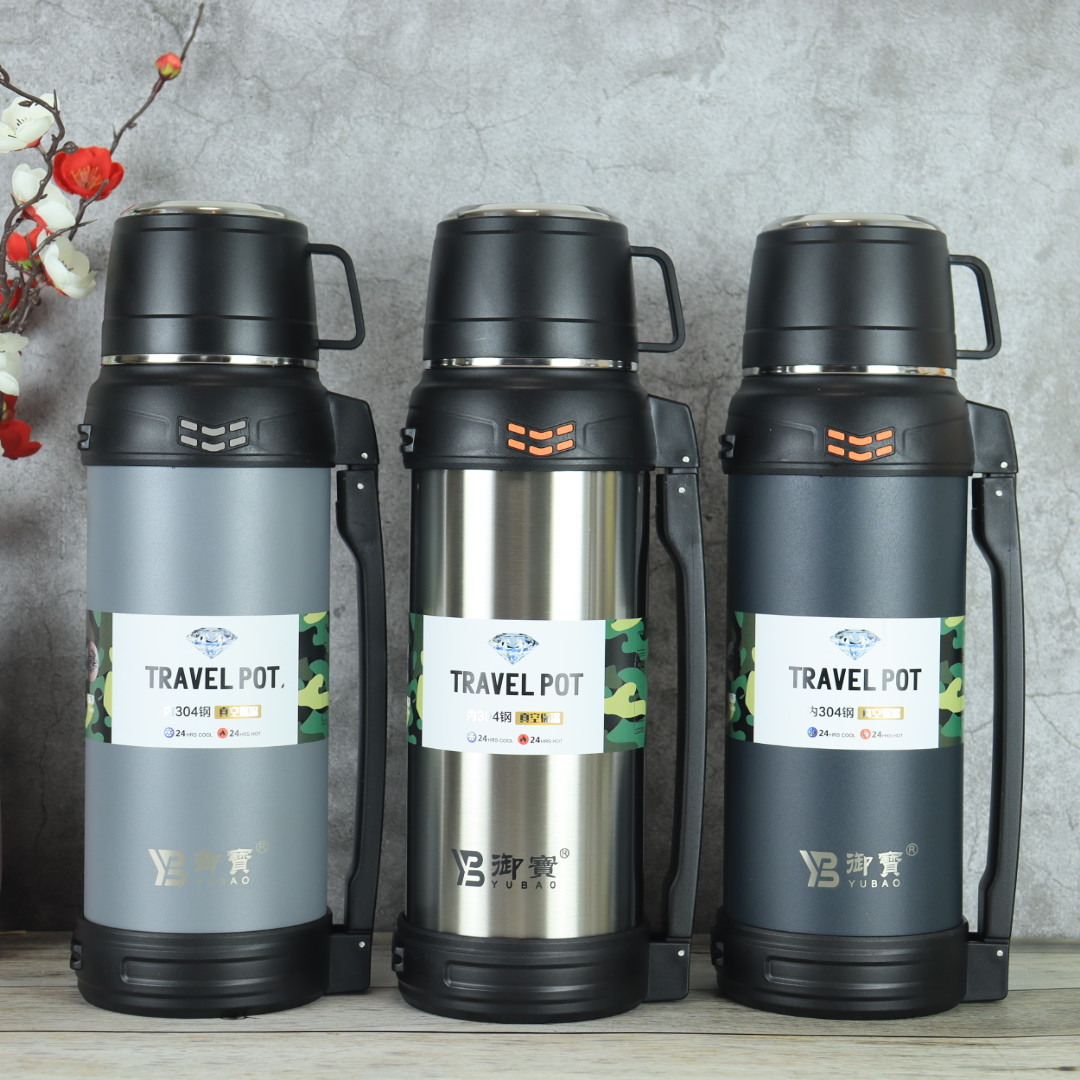 Термос 2000ml, большой ёмкости из нержавеющей стали для активного отдыха