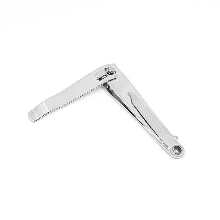 Factory Direct Sales Flat Mouth Carbon Steel Nail Clipper with File 618 Large Adult Household Manicure Tool
