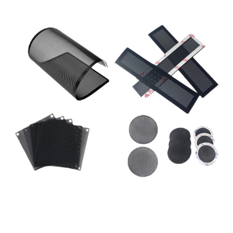 Factory Sales Dustproof Mesh Pc/Pvc/Nylon Die-Cut Punching with Adhesive Mesh Industrial Waterproof Cooling Speaker Mesh Customization