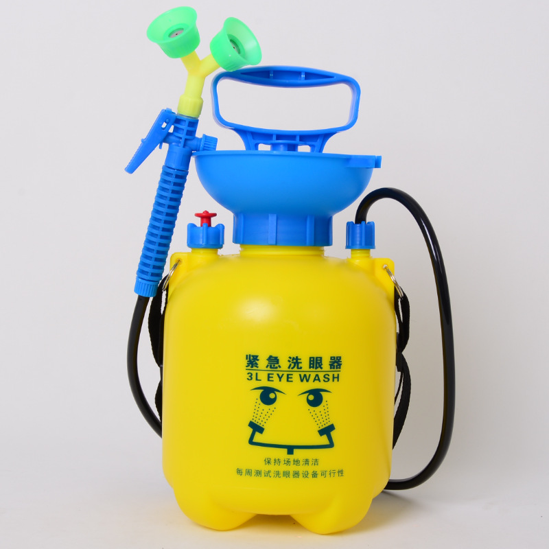 5L factory eyewash double mouth fan portable removable emergency shower eyewash desktop sprayer