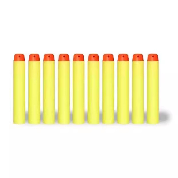 7.2cm Toy Gun Hollow Soft Bullet Foam Soft Bullet EVA Elite Hollow Head Soft Bullet Bullet Multicolor