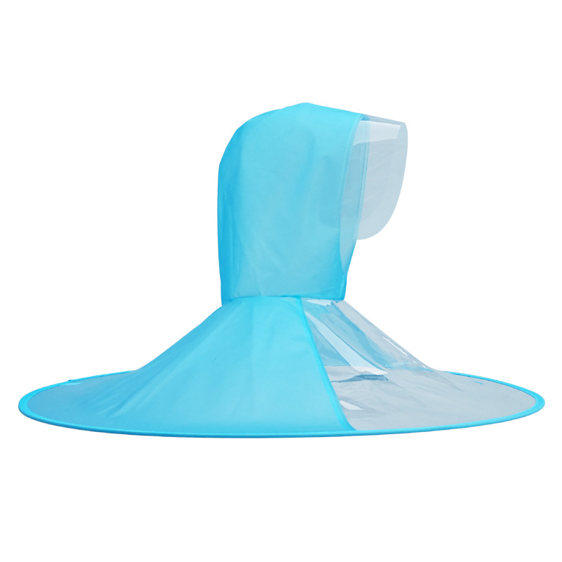 【Xinyiqi】Children's Ufo Raincoat with Head-Mounted Cape Umbrella Hat, Creative Foldable Handleless and Boneless Hat Umbrella