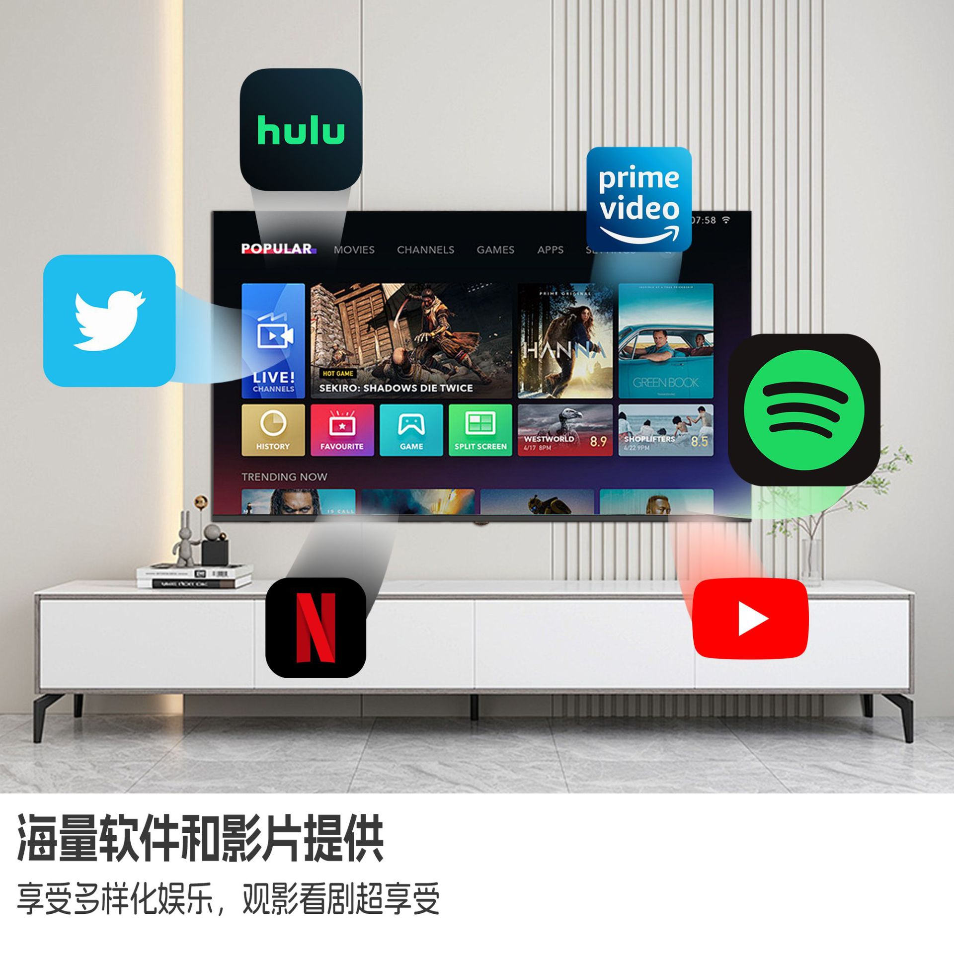 Foreign Trade 32inch Led Lcd Tv Atv Android Google Hd Explosion-Proof Tv 75/ 85inch Ultra-Thin Tv