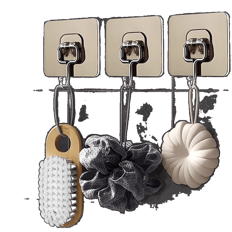 Extra Large Hook with Super Strong Adhesion, No Punching Required on the Wall, Kitchen Dormitory Heavy-Duty Adhesive Hook, Wall Load-Bearing Wall Quilt Warmer