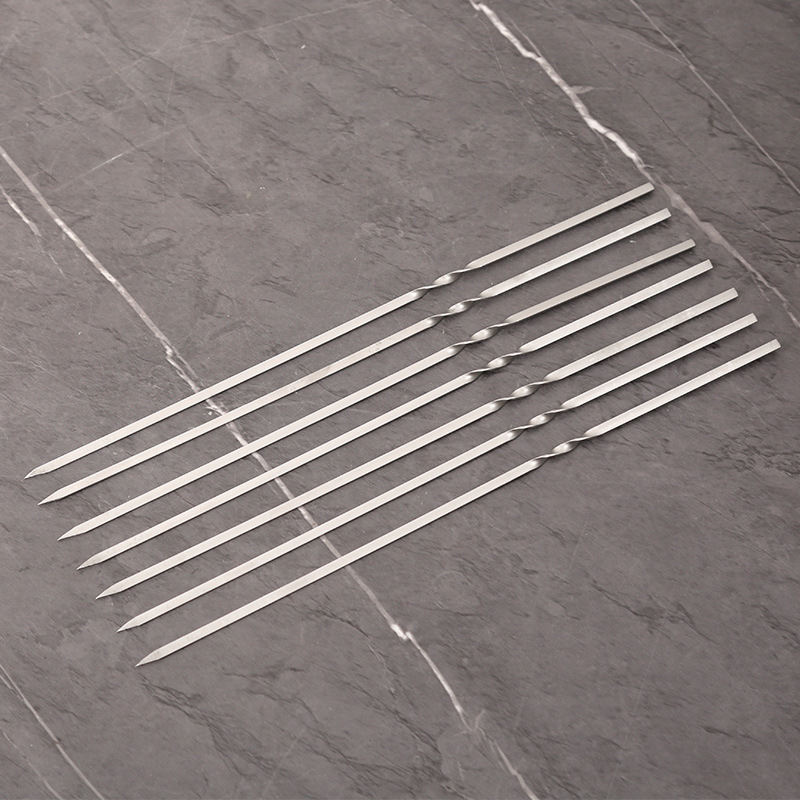 Wholesale Stainless Steel Barbecue Swatch Lamb Barbecue Swatch Round Swatch Flat Swatch Reusable Threaded Stainless Steel Flat Swatch