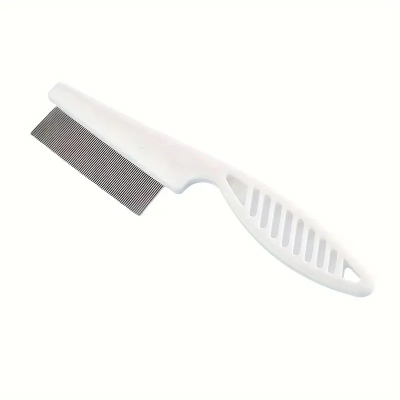 Cross-Border Pet Comb, Cat and Dog Flea Comb, Flea Comb, Plastic Fine-Toothed Special Comb, Steel Needle Comb, Hair Removal Comb