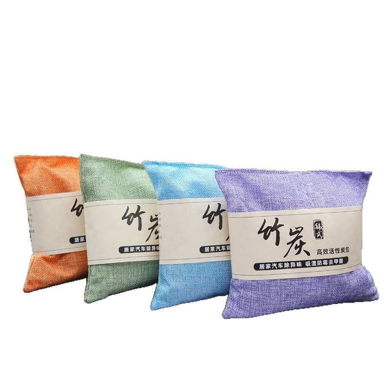 Bamboo Charcoal Bag for New Car Formaldehyde Removal, Household Purification and Odor Removal, Car Aromatherapy, New House Cabinet, Moisture-Proof and Mildew-Proof