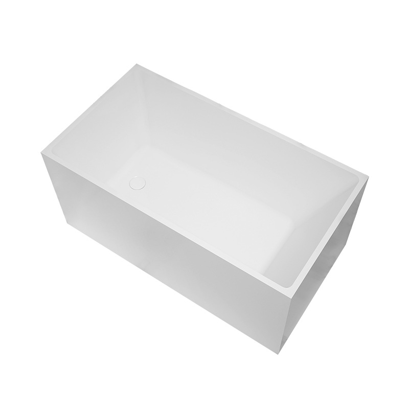 Acrylic Bathtub for Small Apartments Japanese Style Deep Foam Square Independent Small Mini Hotel B&B Factory Direct Sales