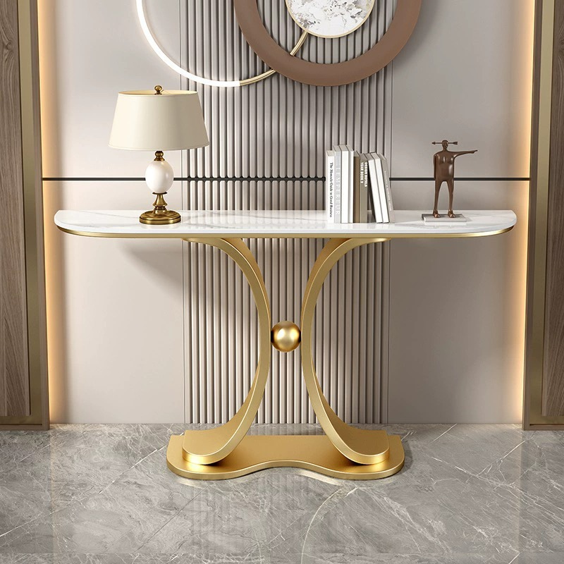 Entrance Cabinet Light Luxury Rock Board Entrance Table Simple Wall Entrance Table Entrance Corridor Living Room Balcony Modern End View Table