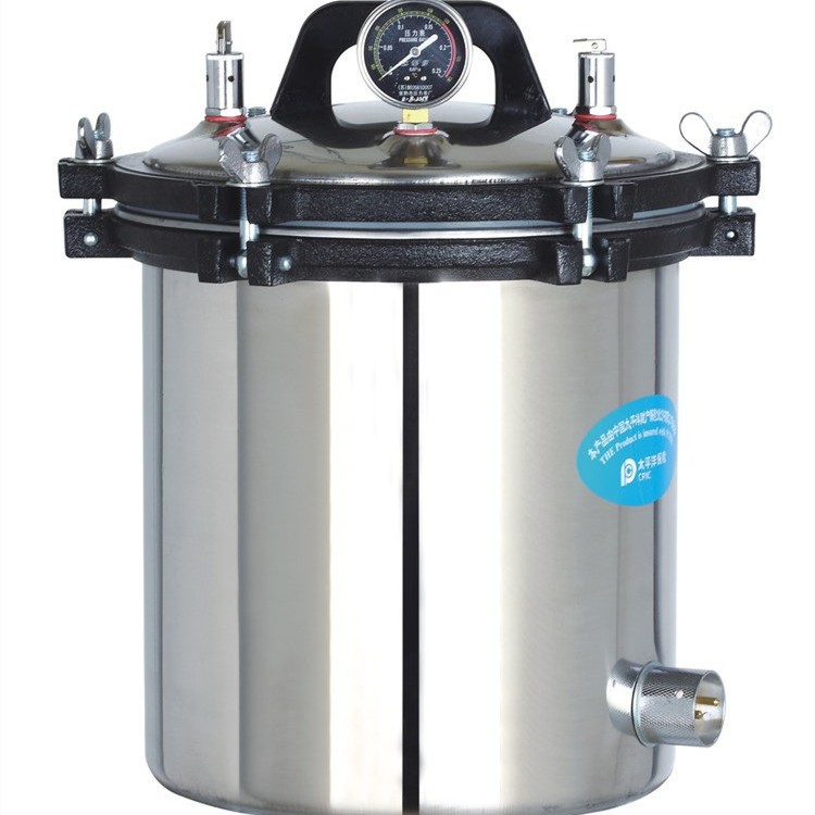 Паровой стерилизатор на 18 литров, высокое давление, угольный электрический, двойного назначения, стерилизатор 18LM Binjiang Medical