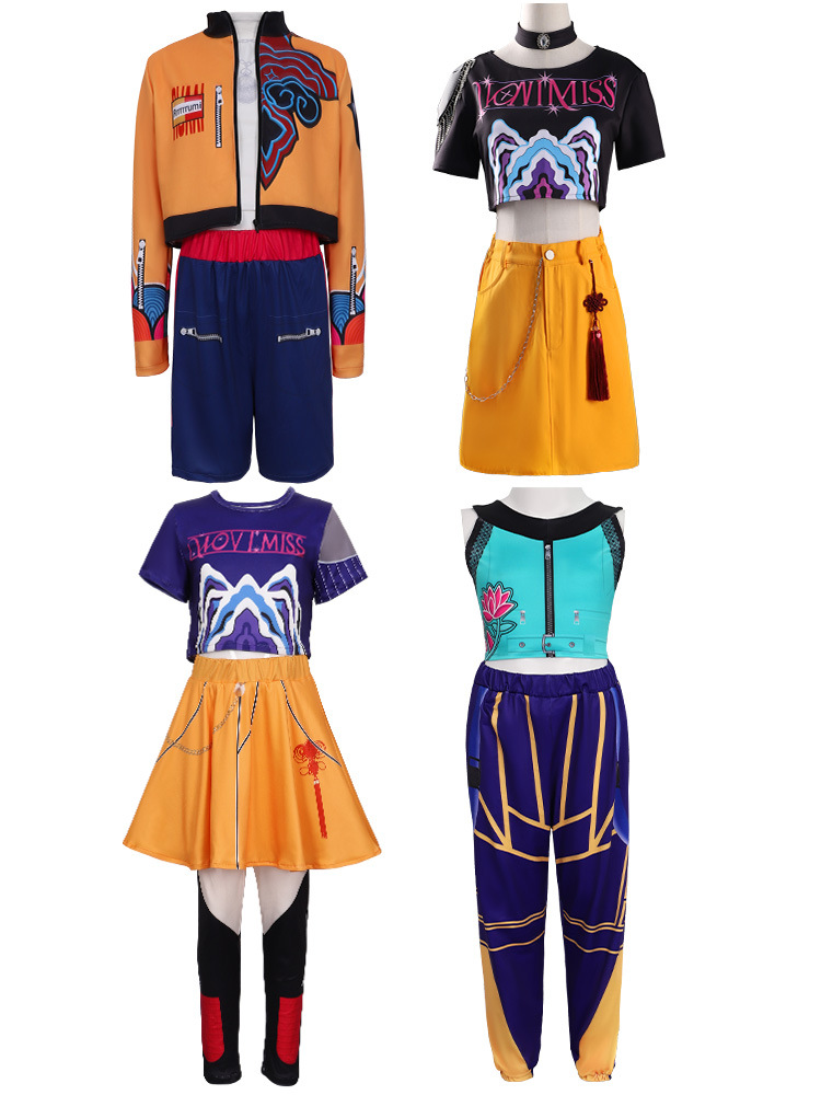 K-Pop Huntress Girl Group Cosplay Costume Korean Superstar Outfit Miralu Mizoe Cosplay Children's Clothing