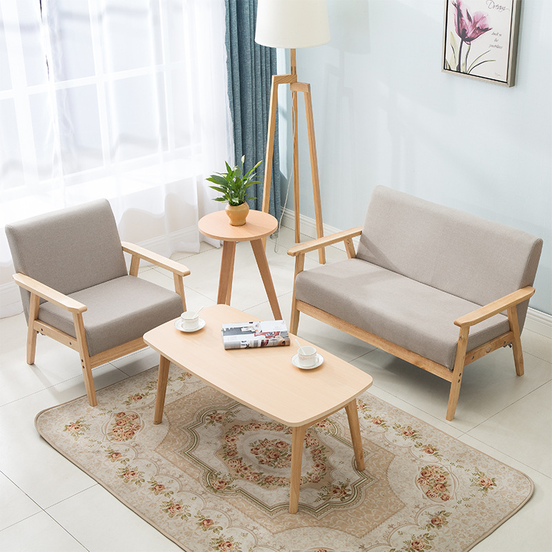 Современный простой диван, одно- и двухместный, скандинавский стиль, японский, для маленькой квартиры